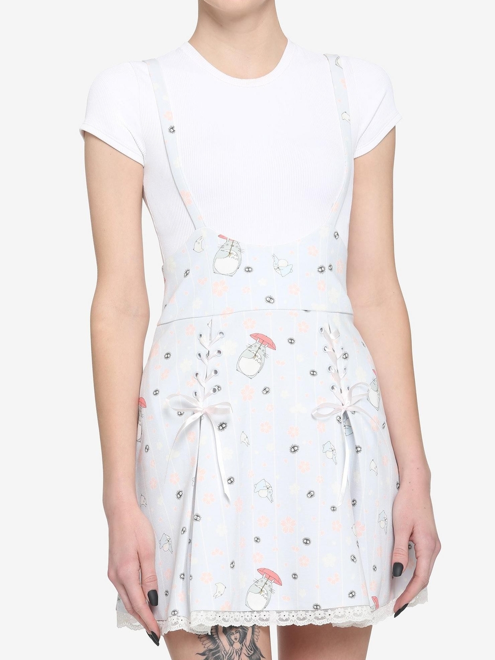 Her Universe My Neighbor Totoro Light Blue Suspender Skirt